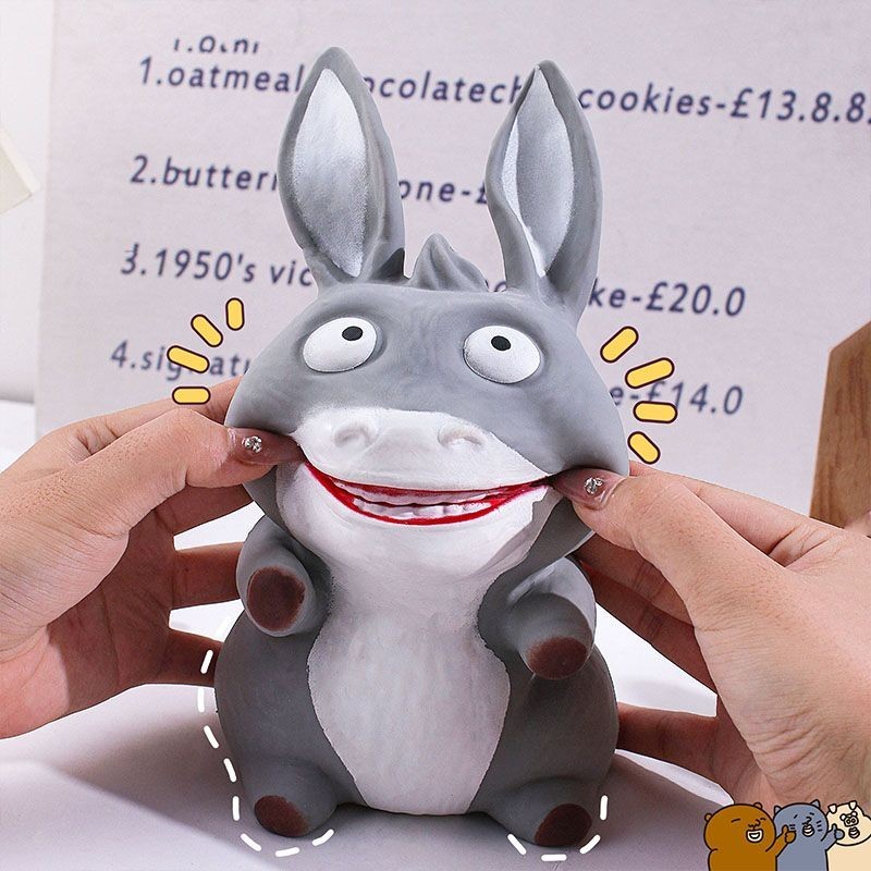 Giải Nén Little Donkey Big Donkey Ngốc Donkey Pinch Âm Nhạc Nhựa Lỗ Thông Hơi Giải Nén Dụng Cụ Tiện 