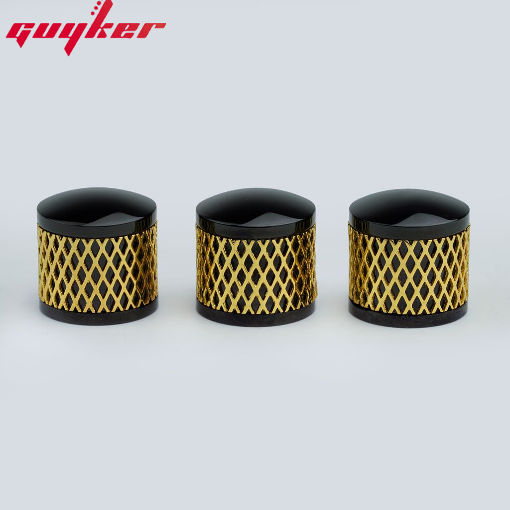 GUYKER 3 Chiếc Núm Điều Khiển Cao Cấp Đàn Guitar Điện Bass Núm