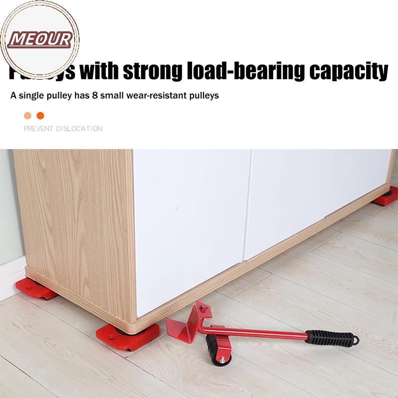 Meour Đồ Nội Thất Hạng Nặng Nâng Dụng Cụ Vận Chuyển Nội Thất Mover Bộ 4 Di Chuyển Con Lăn 1 Bánh Tha