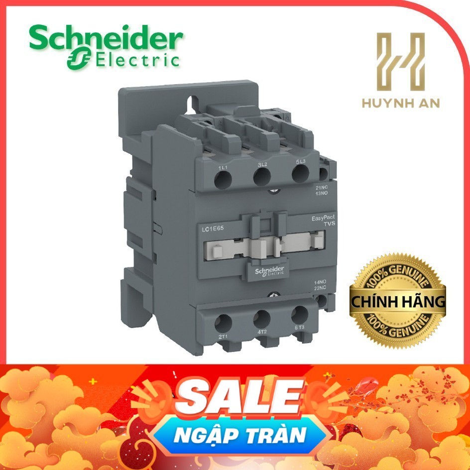 Khởi Động Từ Easy TeSys 3P(3NO) 220V AC 1NO Schneider LC1E0610M5 LC1E0910M5 LC1E1210M5 LC1E1810M5 LC
