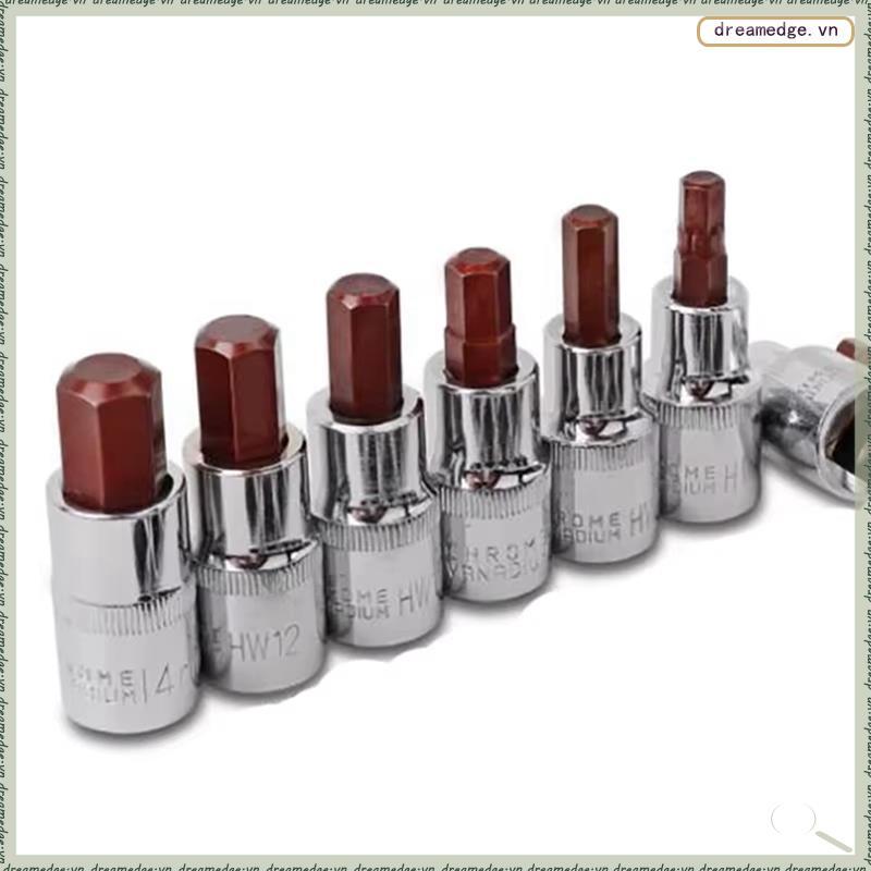 [dreamedge] Ổ đĩa 1 / 4 Inch Hệ mét lục giác Ổ cắm lục giác Bit lục giác H2 H3 H4 H5 H6 H7 H8 H10