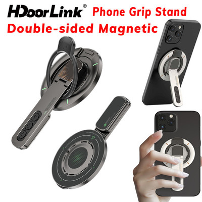Giá đỡ điện thoại HdoorLink MagSafe Giá đỡ nhẫn từ tính hai mặt 360° Thiết kế nút giải nén xoay