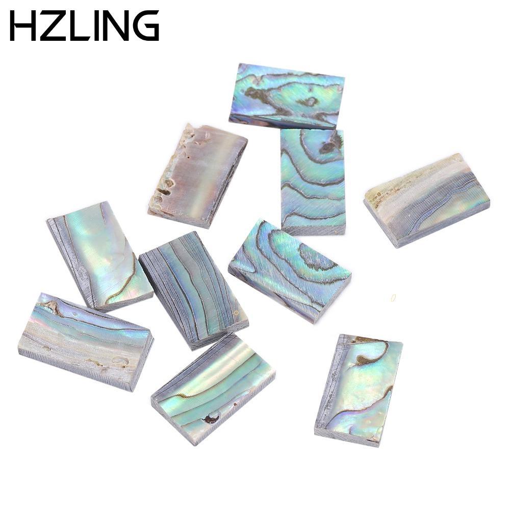 HZLING ​10 Cái Vỏ bào ngư Inlay​, ​Đầy màu sắc ​Mẫu tờ ​Chất liệu đàn Guitar Inlay​, Vỏ bào ngư ​Đàn