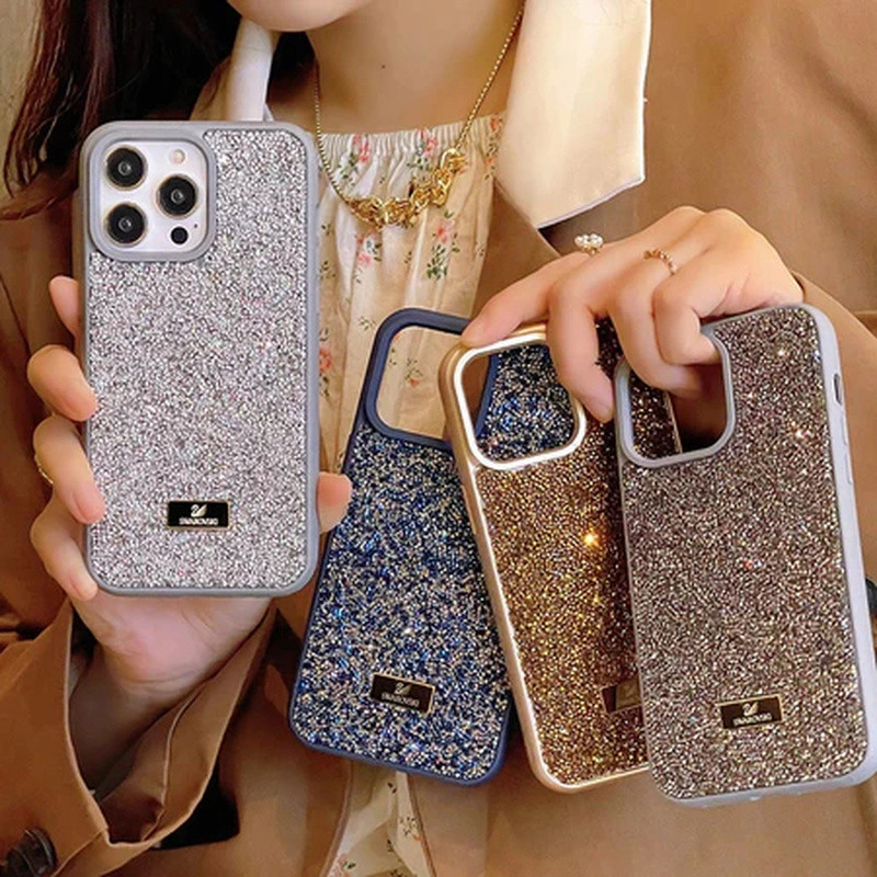 Vỏ mềm Swarovski Glitter iphone 16. | 16 Pro | 16 Pro Max | 16E | 17 | 17 Pro | 17 Pro Max | 17 Air 