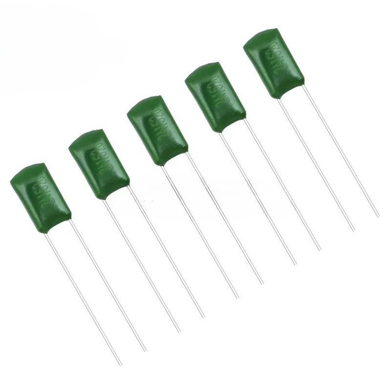 Bộ 50 Tụ Điện Polyester 100V 1nF 1.5nF 2.2nF 100nF 2A471J 2A102J 2A152J 2A222J 2A392J 2A332J 2A472J 
