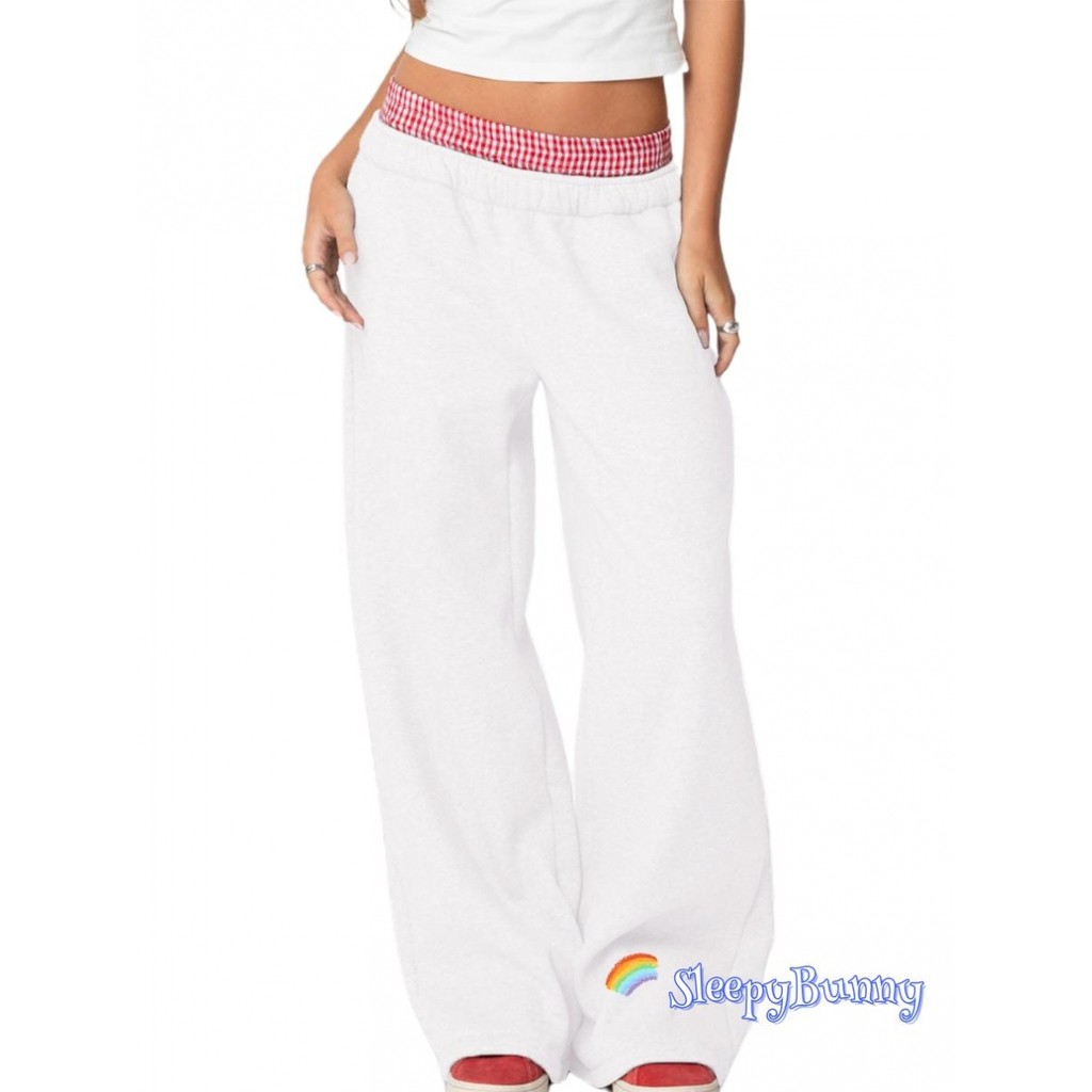 Phụ nữ jogger sweatpants co giãn kẻ sọc, quần thể thao có túi tiện lợi