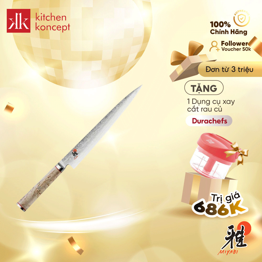 Miyabi - Dao làm bếp - Dao Sujihiki 5000MCD - 24cm