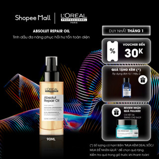  Tinh dầu dưỡng tóc 10 trong 1 phục hồi hư tổn toàn diện chuyên nghiệp Absolut Repair Oil 90ml - Dành cho tóc khô xơ hư  
