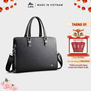  Cặp công sở Lata  Thời trang nam công sở cỡ trung - Cặp da CA50  