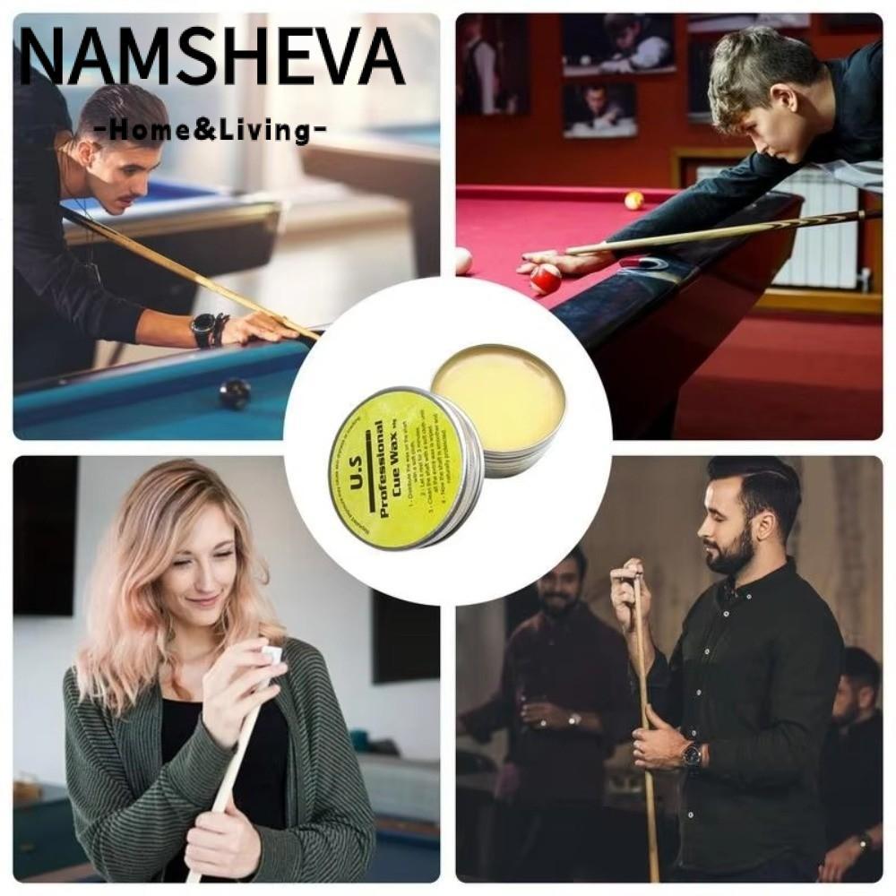NAMSHEVA Cue Shaft Wax - Dành Cho Que Billiard Gỗ, Duy Trì Và Làm Mượt Bề Mặt Cán Que