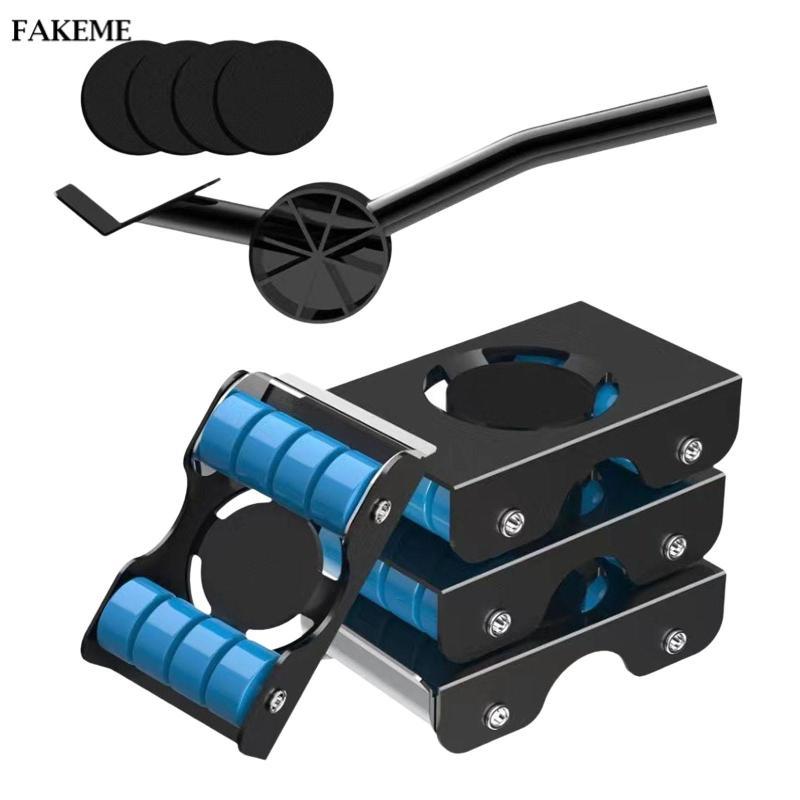 FAKEME Nội Thất Nâng Mover Bộ Dụng Cụ Bánh Xe Mover Con Lăn Chống Trượt Chân Đế Với