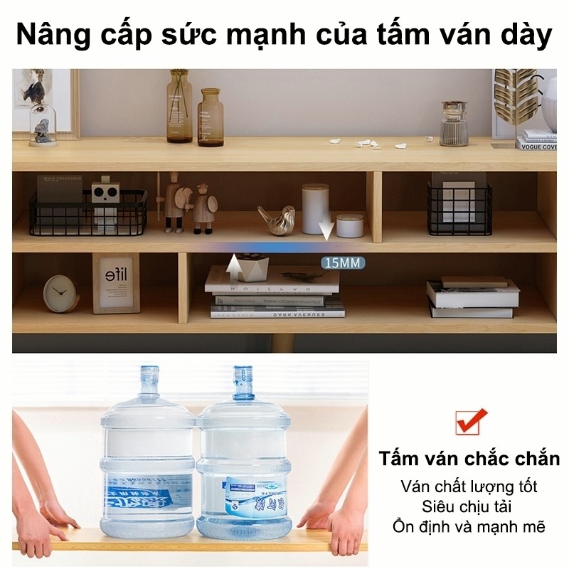 Kệ tivi gỗ kệ trang trí 2 ngăn phòng ngủ hiện đại MDF bền đẹp chống mối mọt tiết kiệm diện tích phòng khách | BigBuy360 - bigbuy360.vn