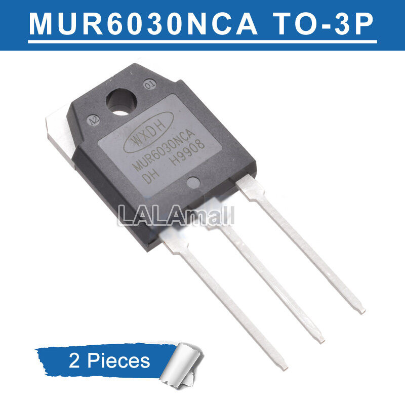 2 chiếc MUR6030NCA TO-3P MUR6030 MUR6030NC 6030NCA TO3P 60A / 300V Diode phục hồi siêu nhanh mới ngu