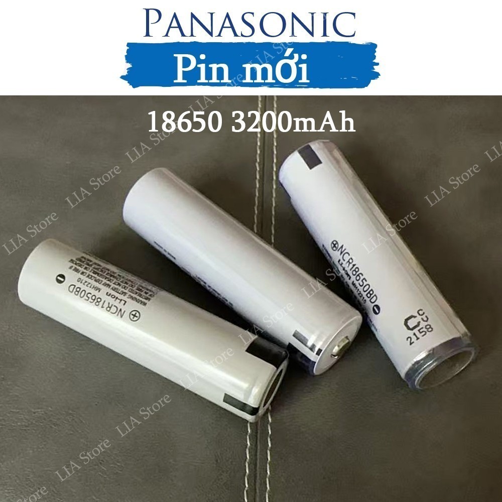 Pin Panasonic NCR18650BD 3200mAh 3.7V 10A chính hãng Nhật Bản – Mới 100% GG