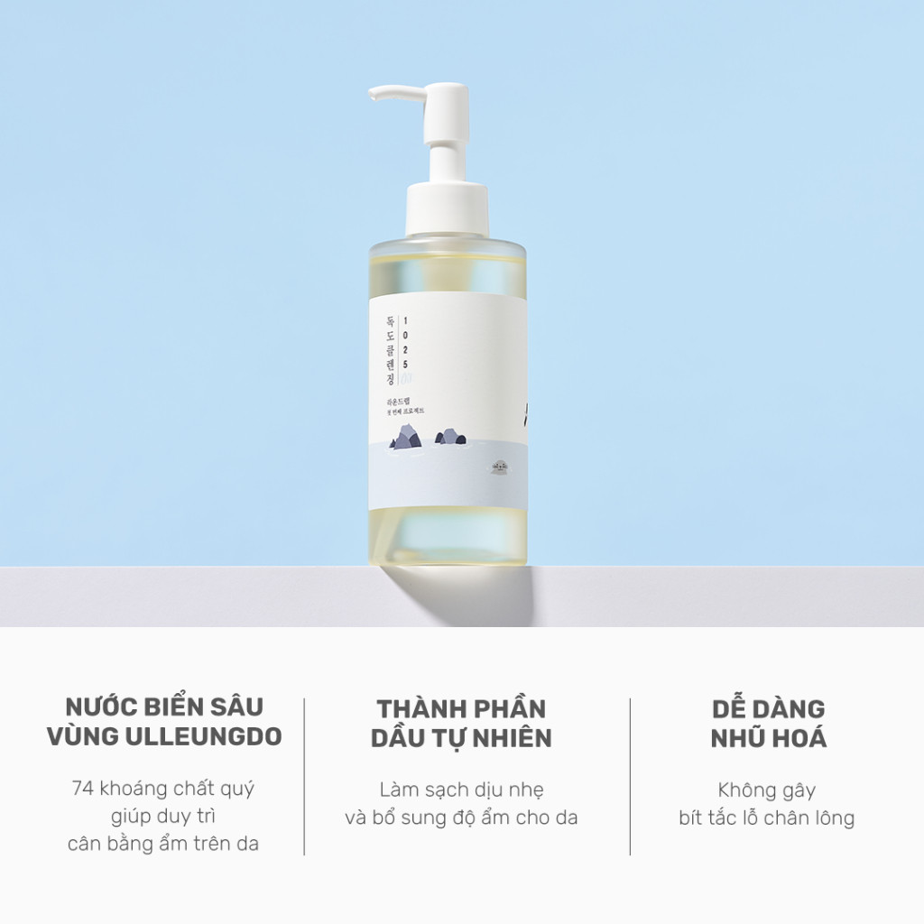 Round Lab Dầu Tẩy Trang 1025 Dokdo Cleansing Oil 200ml làm sạch lớp trang điểm và bụi mịn | BigBuy360 - bigbuy360.vn