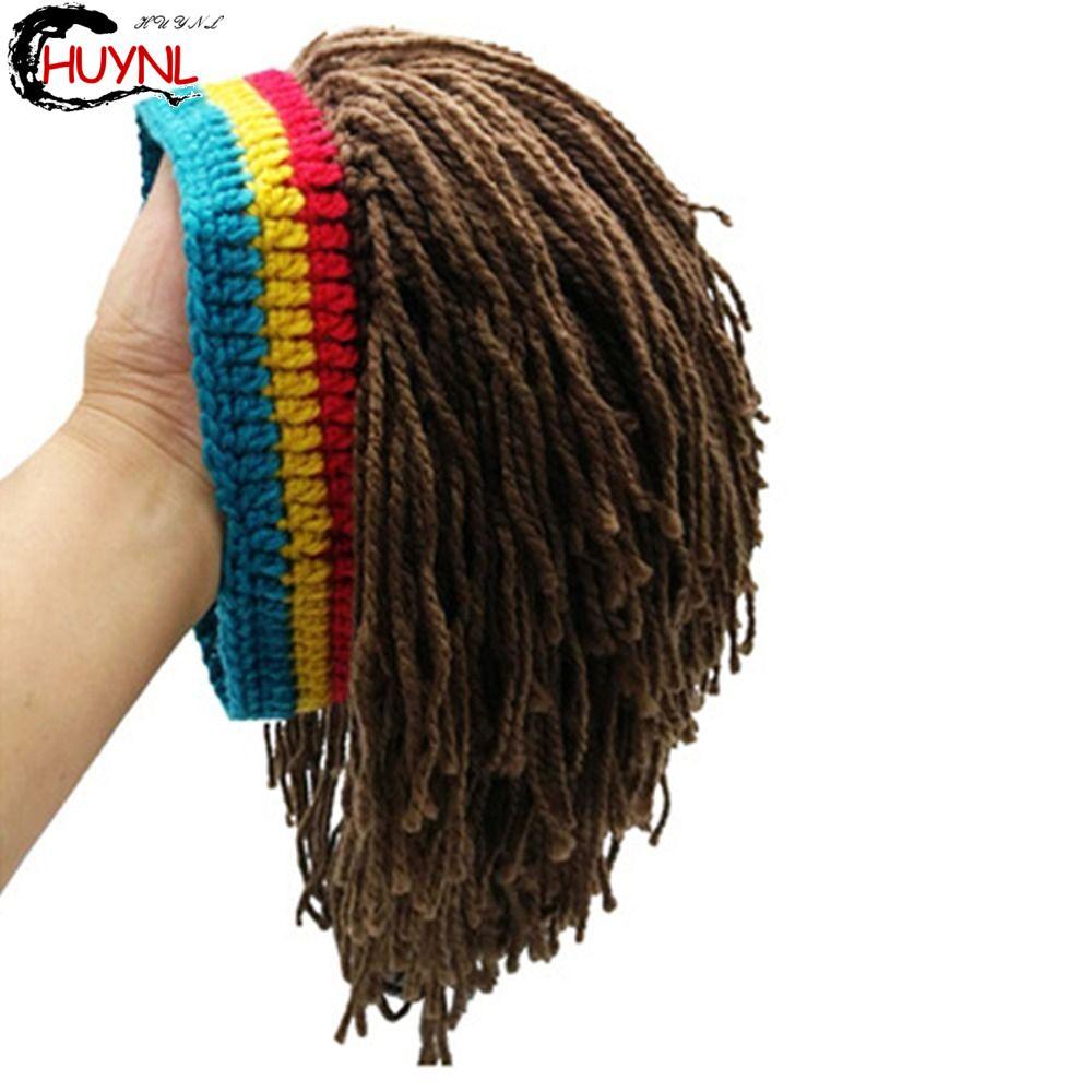 Rendz Reggae Dreadlocks - Tóc Giả Dreadlocks Màu Nâu Đen Jamaican Dệt Kim Phù Hợp Cho Tiệc Halloween
