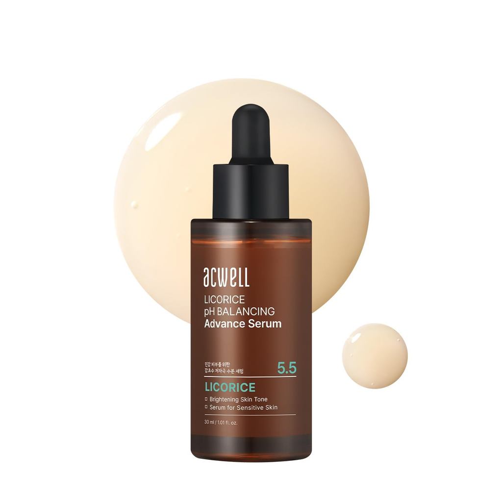 ACWELL Licorice pH Balancing Advanced Facial Serum Ampoule – Điểm tối & Chăm sóc tông màu không đều 