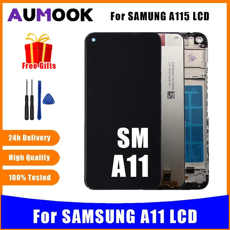 100% Mới LCD Cho Galaxy A11 LCD A115 A115F / DS A115F A115M Màn Hình Số Hóa Lắp Ráp Màn Hình Cảm Ứng