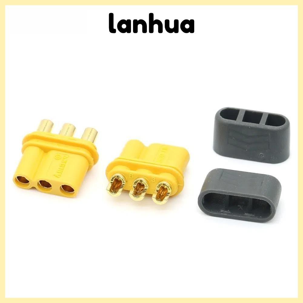 Đầu nối LANHUA MR30, phích cắm pin LiPo màu vàng AMASS, nhựa có vỏ gắn MR30 Phụ kiện RC