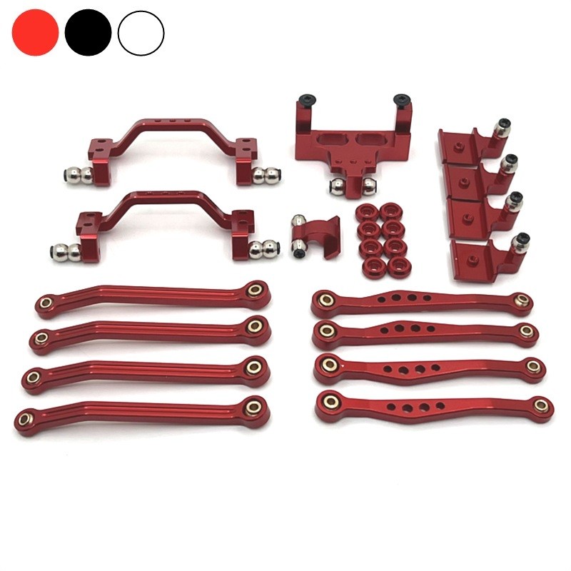 WPL C64 C64-1 Khung Xe Kim Loại Liên Kết Cần Kéo Gắn Chống Sốc Bộ Giá Đỡ Servo 1 / 16 RC Xe Nâng Cấp
