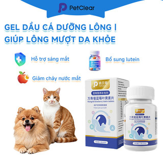【Mua 2 Tặng 1】Petclear lutein cho chó mèo – Bổ mắt, giảm chảy nước mắt, có việt quất & hoa cúc vạn thọ