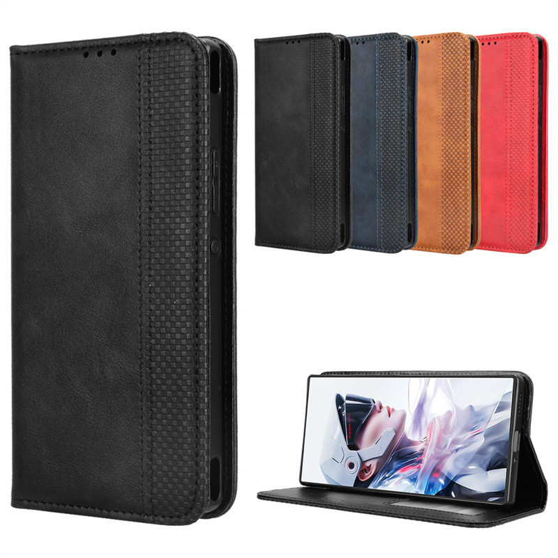 Thích hợp cho ZTE nubia RedMagic 10 Air Phone Case Card Flip Phone Case Da Retro