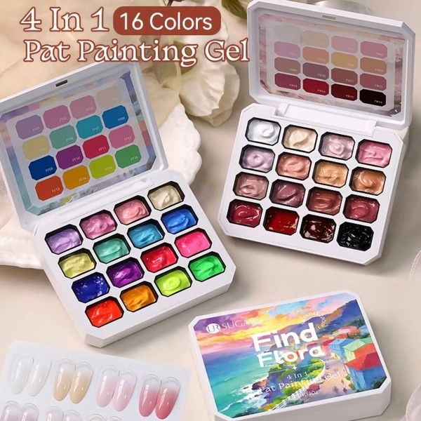 Set gel dặm ombre 16 màu UR Sugar sơn móng vẽ nail