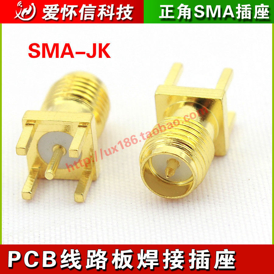 SMA-JK SMA Nữ Đầu Nam Pin Tích Cực Trực Tiếp Cắm Tấm Hàn Loại Đầu Nữ Vít Bên Ngoài Pin Bên Trong WIF