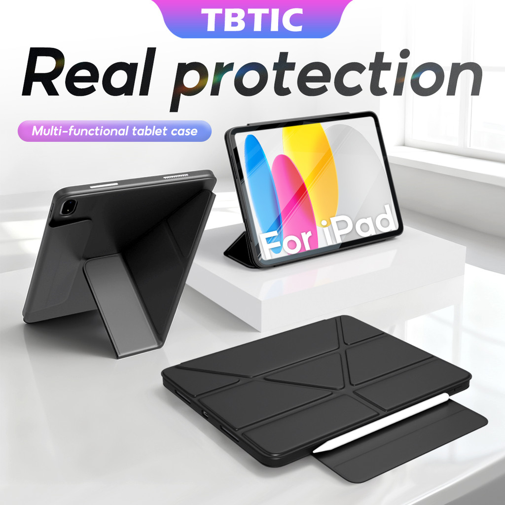 TBTIC Cho iPad Ốp Lưng Không Có Bút Chì 11th A16 2025 Thế Hệ 10 10.9 Vỏ Da A3354 A3355 A3356 A2696 A