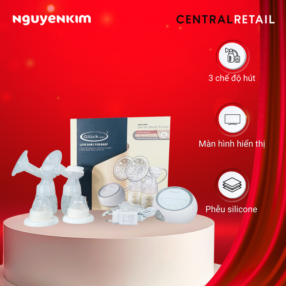 Máy hút sữa điện đôi Gluck Baby GP60