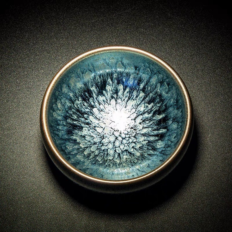 Cốc Jian Kiln Jian Cốc Trà Lò Thay Đổi Trăm Hoa Chung Cốc Nước Gốm Kung Fu Bộ Trà Trà Trà Cốc Master