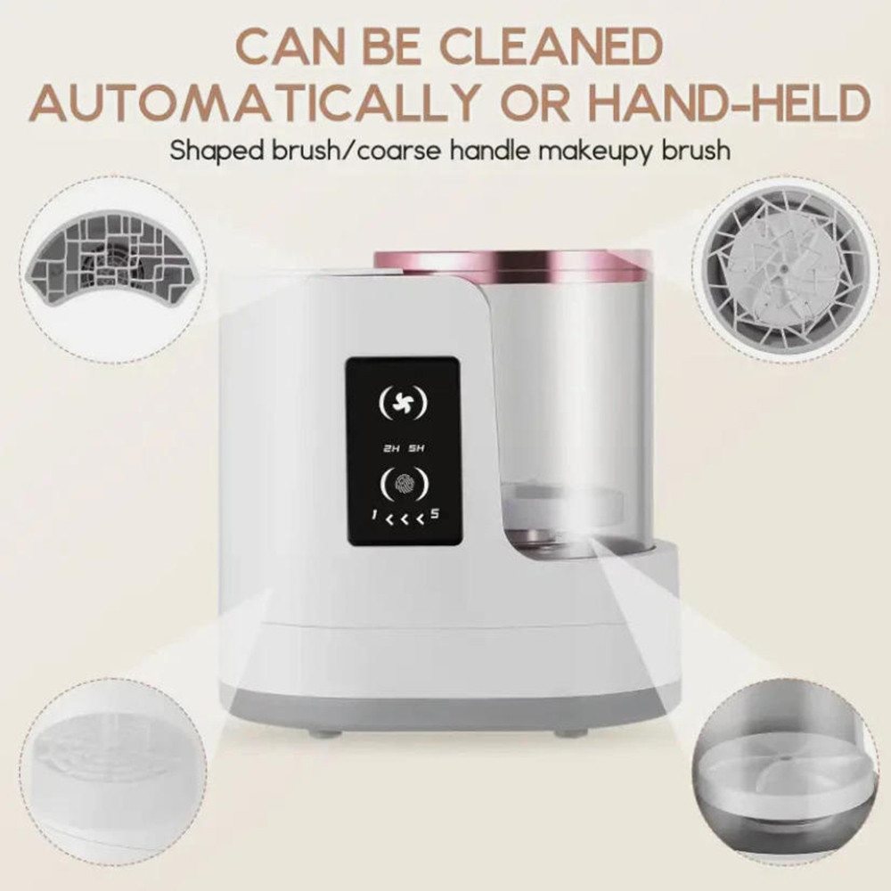 Electric Makeup Brush Cleaner Automatic USB Brush Dryer Deep Cleaning