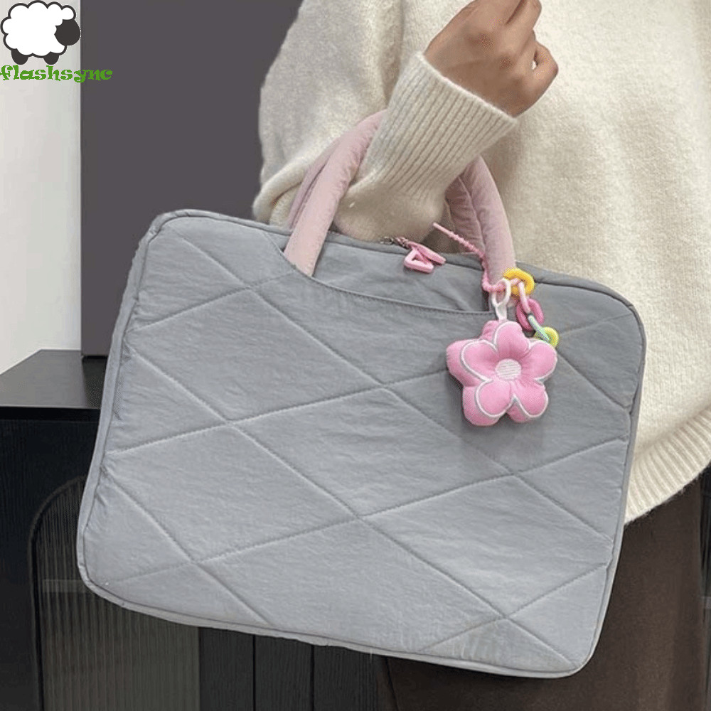 FLASHSYNC Laptop Tay Cầm, Có Mặt Dây Chuyền Hoa Tay Cầm Phong Cách Túi Xách Máy Tính, Hộp Đựng Lapto