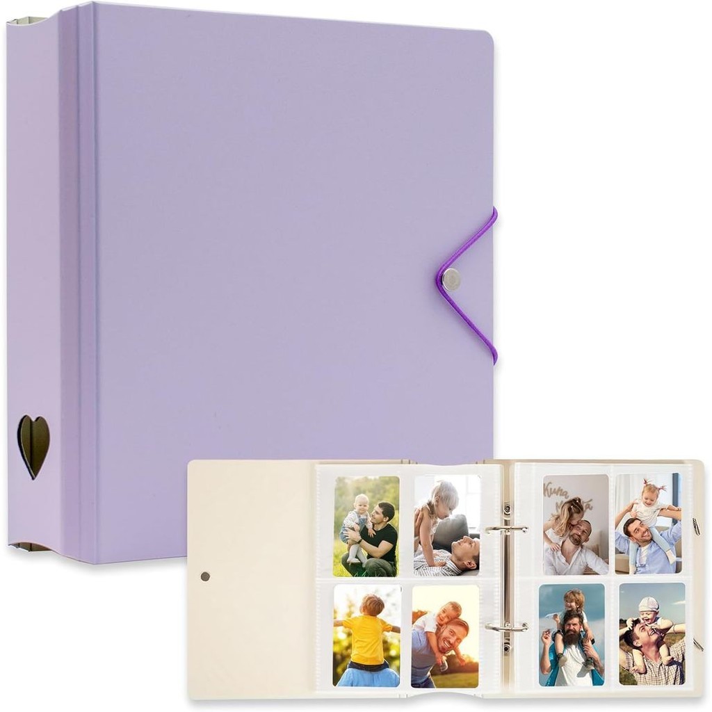 A5 Kpop Photocard Binder, 2 Ring Binder Album Ảnh Cho Fujifilm Instax Mini Camera Polaroid Máy In Ph