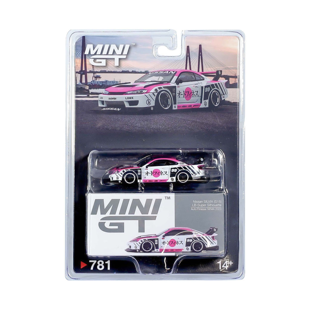 [HÀNG CÓ SẴN]  Mô hình xe Mini GT 1:64 Nissan LB-Super Silhouette S15 SILVIA Auto Finesse SEMA 2023 