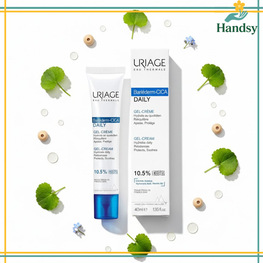 Uriage Cica Daily Gel Cream 40ml - Centella & Thermal Water Repair, From Japan
