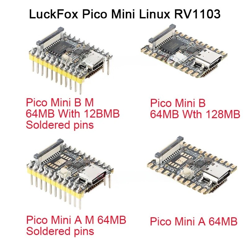 Bảng phát triển AI Linux Luckfox Pico Mini Mini Mini 128MB RAM RV110 LuckFox Pico Mini Linux RV1103