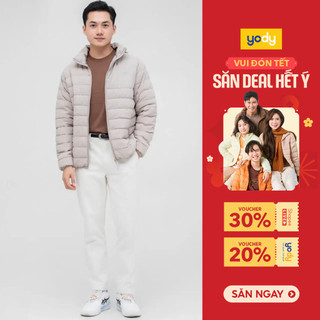  Áo Phao Nam Yody Mũ Ẩn 4S Plus Siêu Ấm Siêu Thoải Mái Siêu Linh Hoạt Siêu Nhẹ MCPJ25F009 