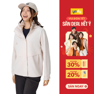  Áo Khoác Gió Nữ 4c Plus Dáng Suông YODY chất liệu cao cấp cản gió cản bụi chống nắng WCWC25F025 