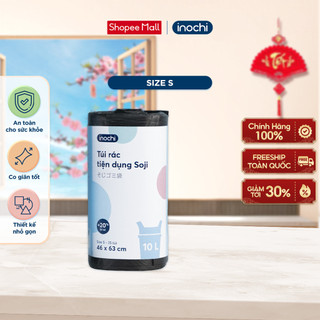  Túi rác Soji Inochi 10L-25L-50L  tiện dụng tự huỷ sinh học dạng cuộn nhỏ gọn 