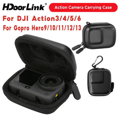 HdoorLink Dành Cho DJI Action6 / 5 pro / 4 Hộp Đựng Chống Nước Di Động Có Hộp Bảo Vệ Camera Thể Thao Carabiner