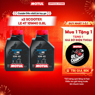  Combo 2 Dầu nhớt xe tay ga MOTUL SCOOTER LE 4T 10W40 0.8L 