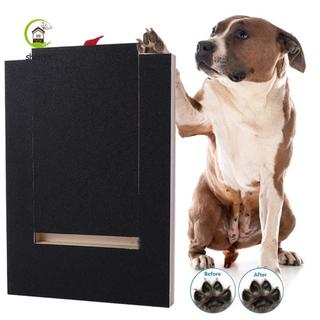 SHENJIN Dog Scratching Board, Bảng tập tin móng tay cho chó bằng gỗ, Dụng cụ thoải mái Giấy nhám chống mài mòn Kéo ra cho thú cưng Bàn chải lông thú cưng