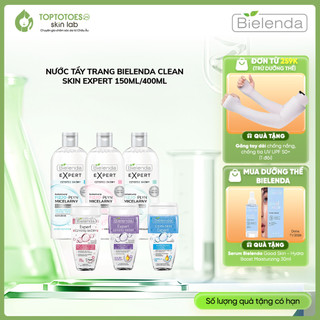   HÀNG NHẬP KHẨU  Nước tẩy trang Bielenda Clean Skin Expert làm sạch sâu cho mặt mắt môi 150ml 400ml 