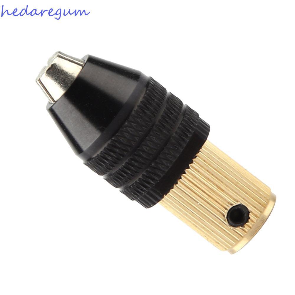 Phụ kiện máy khoan điện Mini HEDAR, Công suất kẹp 0,3-3,4mm Đồng thau và hợp kim nhôm Chuck tự săn c