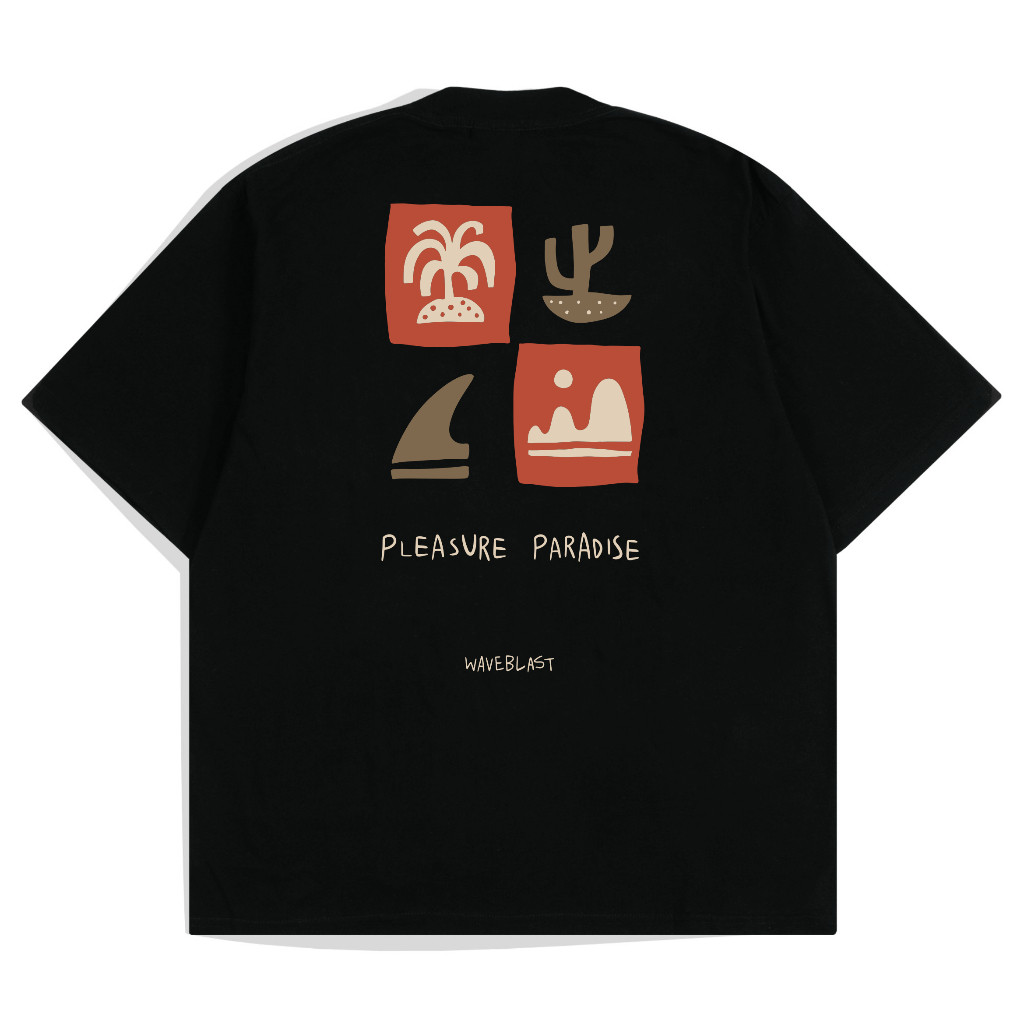 Waveblast Oversize T-Shirt Pleasure Black