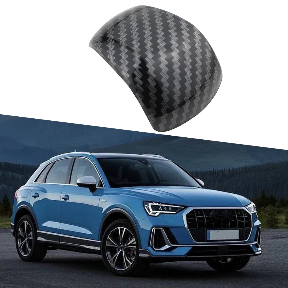 Sợi Carbon Gear Dịch Chuyển Núm Miếng Dán Nắp Viền Bảo Vệ Trang Trí Cho Xe Audi Q3 F3 Sportback AT 2