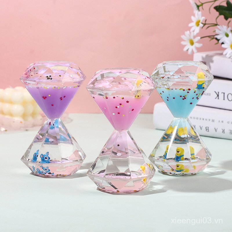 Sáng Tạo Tưởng Tượng Kem Nhỏ Giọt Đồng Hồ Cát Trang Trí Influencer Chất Lỏng Kim Cương Dầu Xả Quà Tặ
