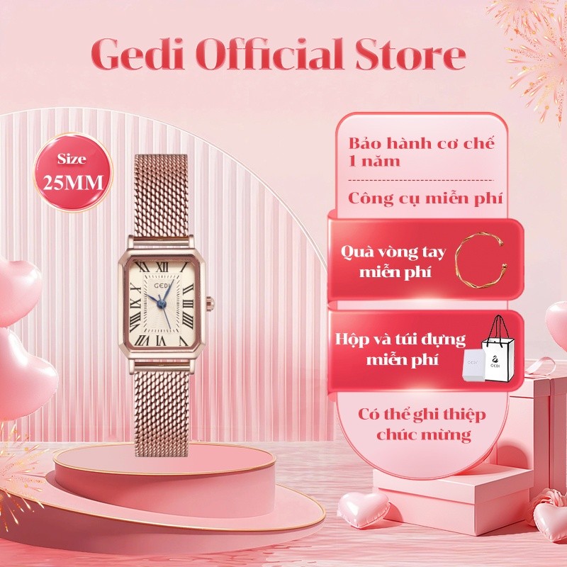 GEDI Đồng Hồ Thời Trang Nữ Gsi 82012