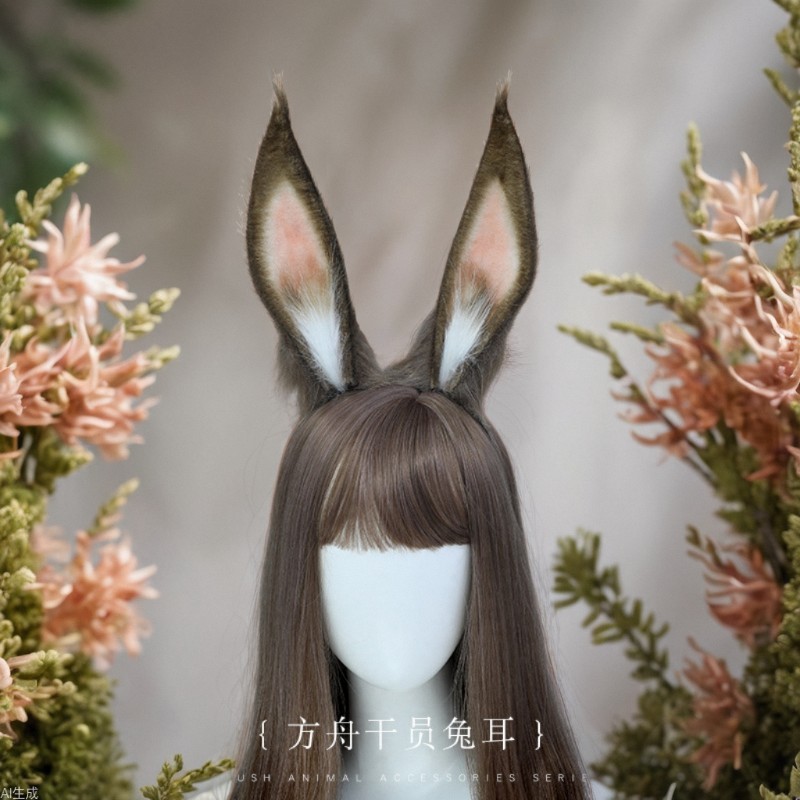 Arknights Amiya Blaze Rabbit Ear Headband Handmade Sang Trọng Beast Tai Cosplay Chống Đỡ Phụ Kiện Tó